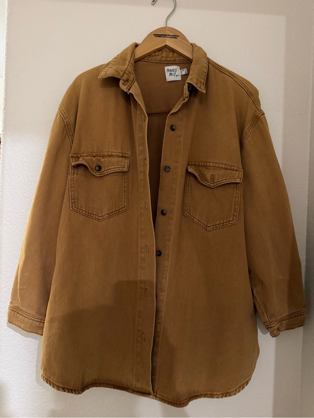 Princess Polly Brown Lightweight Shirt Jacket